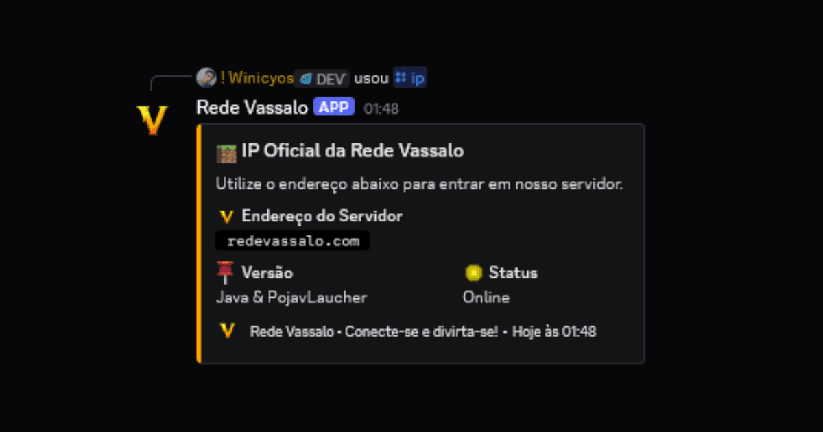 Rede Vassalo Discord Bot — imagem 2