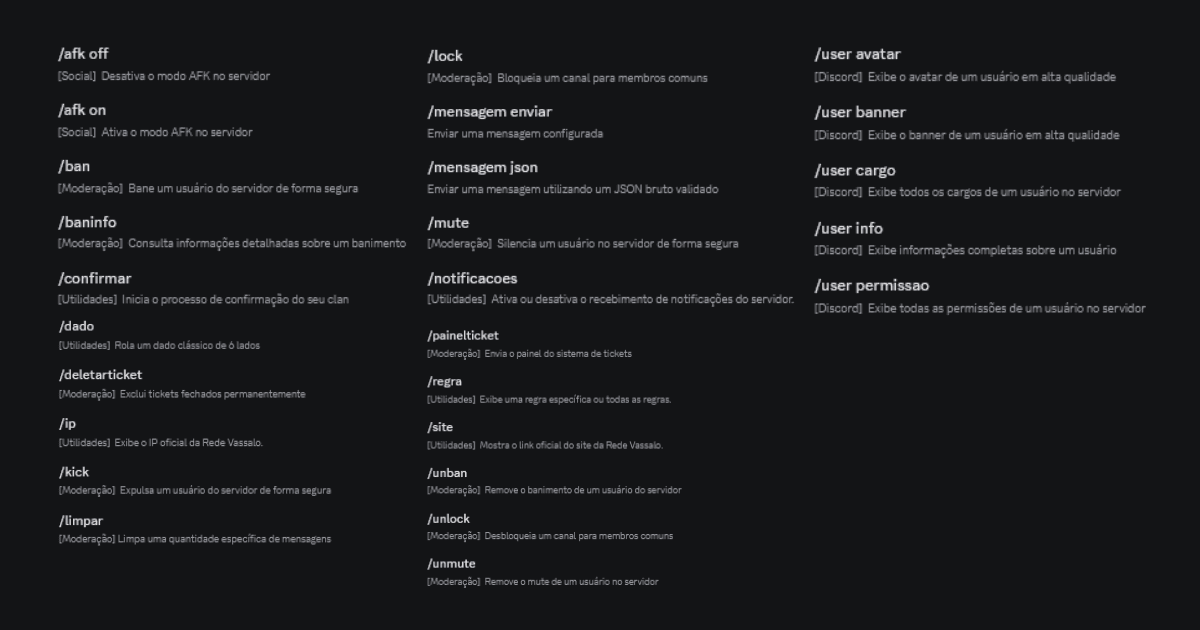 Rede Vassalo Discord Bot — imagem 3